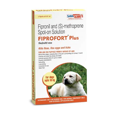 Savavet Fiprofort Plus Spot-On Solution for Small Dogs (Up to 10kg ...