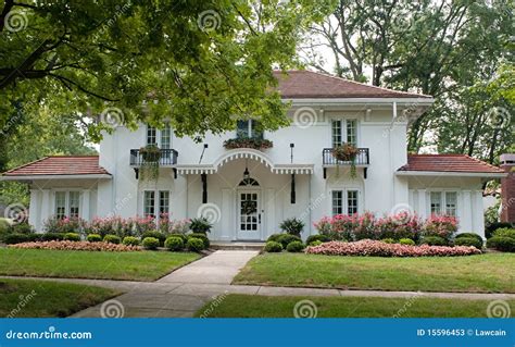 Plantation Style House stock image. Image of american - 15596453