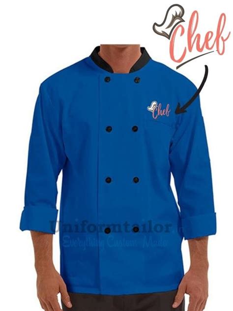Traditional 3/4 Length Sleeve Chef Coat Purple | Custom Chef Jackets