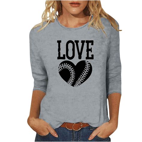 Cilsoka Tshirts Shirts for Women Graphic V Neck Cute Tops for Women ...