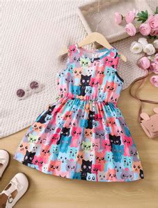 mbscollection Indi Baby Girls Calf Length Casual Dress Price in India ...
