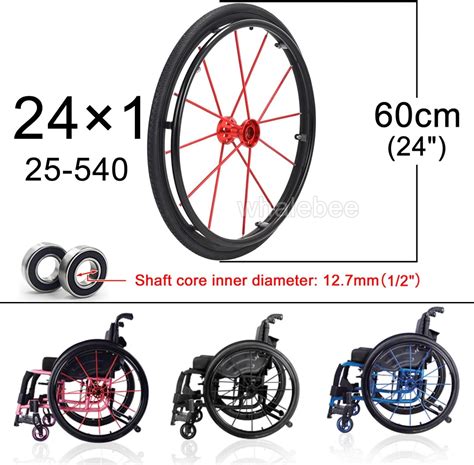 Whalebee Manual Wheelchair Casters 24 Wheel Replacement India | Ubuy
