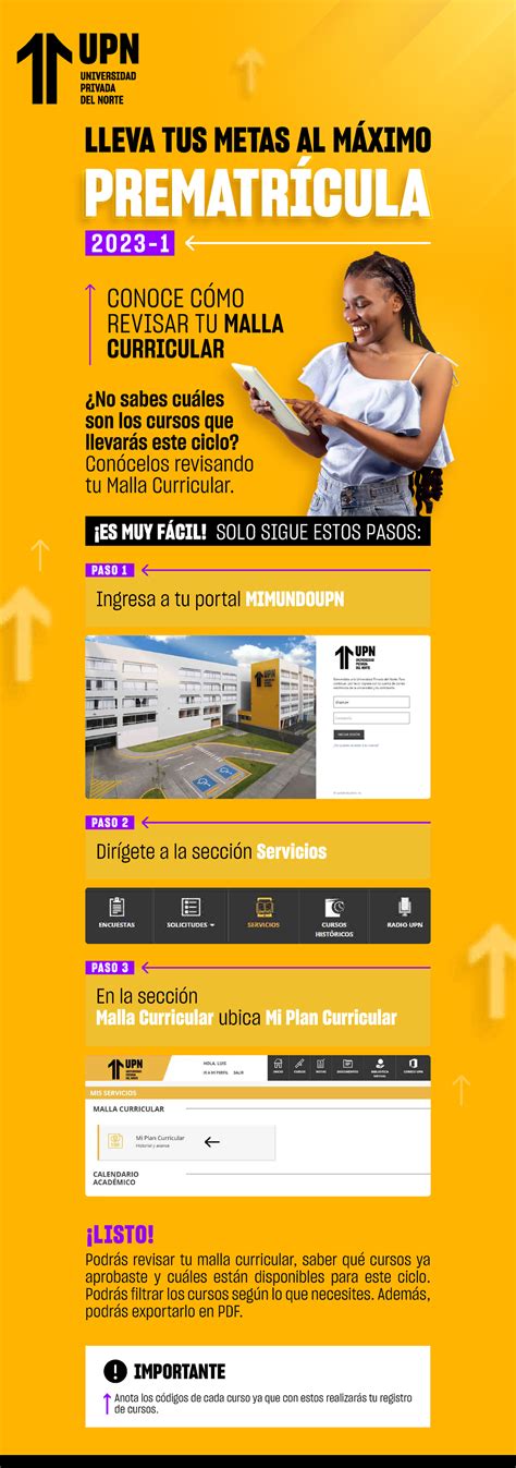 Upn revisa tu malla curricular 2023 1 - LLEVA TUS METAS AL MÁXIMO ...