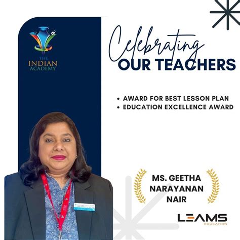 Geetha Narayanan Nair on LinkedIn: #leamseducation #leadership