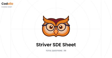 Striver SDE Sheet | Codolio