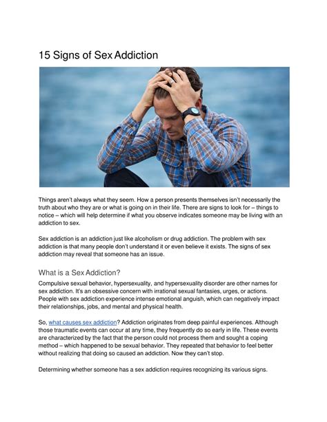 PPT - Signs of Sex Addiction PowerPoint Presentation, free download ...