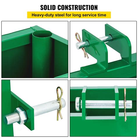 Buy VEVOR 3 Point Ballast Box, 800lbs Capacity Hitch Ballast Box ...