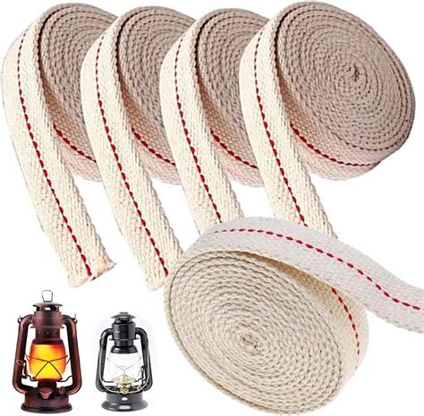 Oil lamp Wick, Lantern Wicks, Flat Cotton Wicks,5 Rolls 3/4 Inch Lamp ...