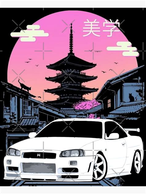 "90s GT-R R34 Japanese Aesthetic" Photographic Print for Sale by ...