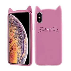 Case Creation iPhone 10 Cat Covers,Cute 3D Mustache Cat Kitty Soft ...