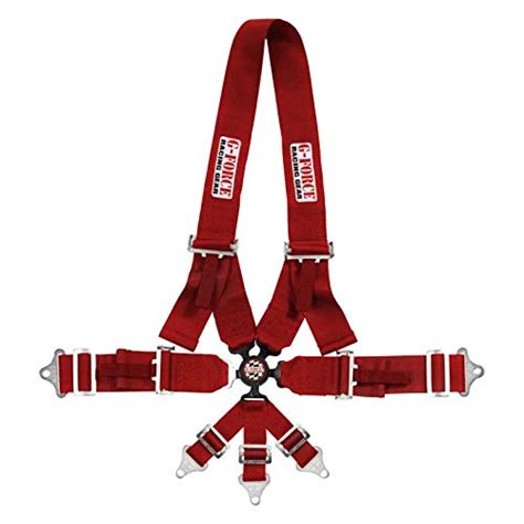 G-Force 7142RD Red 7-Point Pull Down U-Type Shoulder Harness Set ...