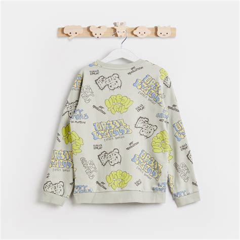 Buy Juniors Graphic Print Crew Neck Sweatshirt with Long Sleeves from ...
