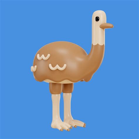 Ilustracja strusia 3d Zdjęcia - darmowe pobieranie na Freepik