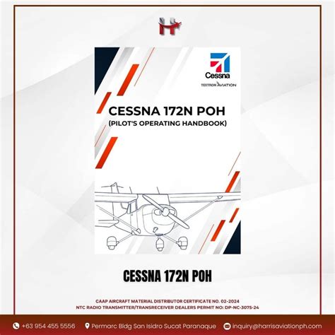 Cessna 172N POH (Pilot's Operating Handbook) | Shopee Philippines