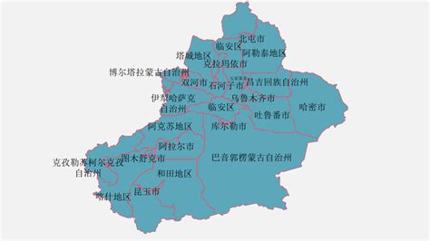 新疆地图高清全图矢量可编辑全省市行政区划地图_文档下载