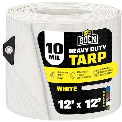 White Tarps for Versatile Outdoor Protection | Lowe's