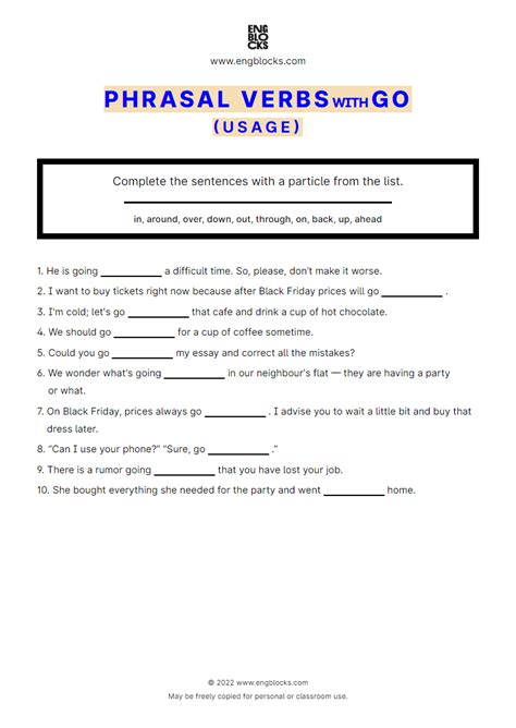 Verb Forms of Go Worksheet 的图像结果