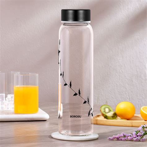 Buy Crysto Glass Bottle SS Lid - Krip Black 1 L at Best Price Online in ...