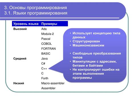 Язык программирования 3: Язык программирования, 3 (три) буквы