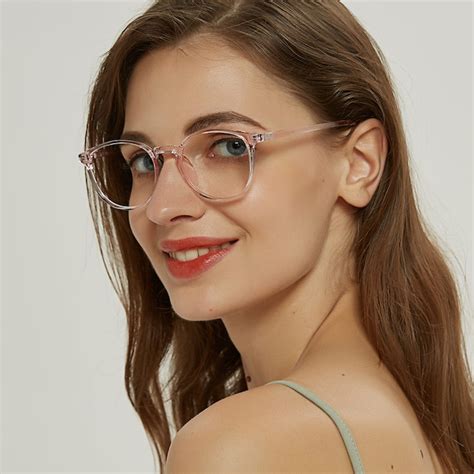 Averies Round Pink Full-Frame TR90 Eyeglasses | GlassesShop