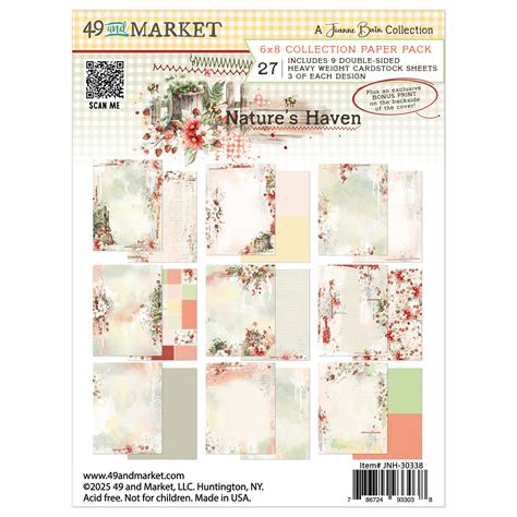 49 and Market Nature's Haven 6x8 inch Paper Pack jnh-33038 - 786724933038