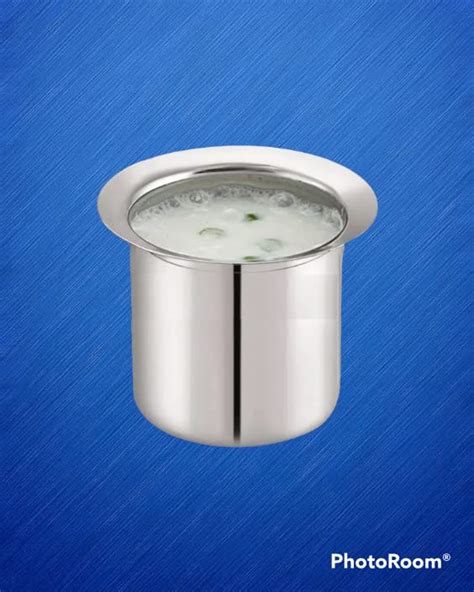 Buy Stainless Steel Gunj/Container/Milk Pot/Lota Deep Gunj Silver for ...