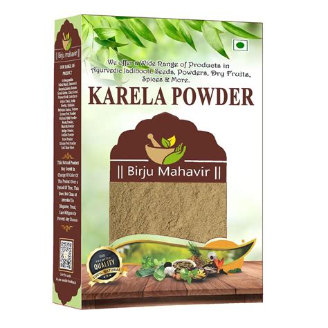 Buy BrijBooti Karela Powder For Diabetes 350 Gr - Momordica Charantia ...
