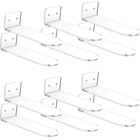 PRIBOX Premium Transparent Acrylic Floating Shoe Wall Shelf - Stylish ...