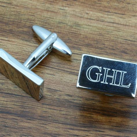 Engraved Cufflinks - Etsy