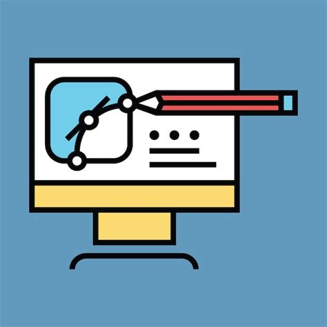 Computer Screen with Pencil Image 的图像结果