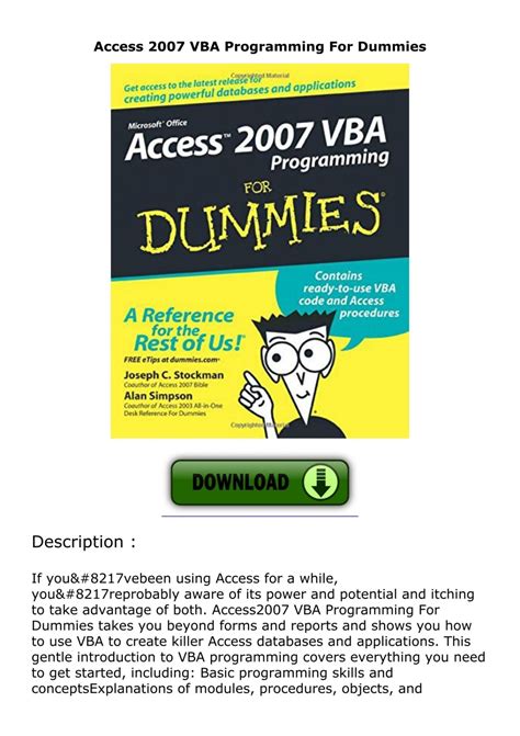 Image result for Access VBA Programming
