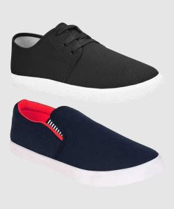 BRUTON Lightweight Combo Pack Of 2 Trendy Sneakers Slip On Sneakers For ...