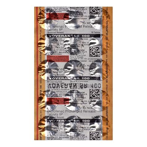 Voveran SR 100 - Strip of 15 Tablets : Amazon.in: Fashion
