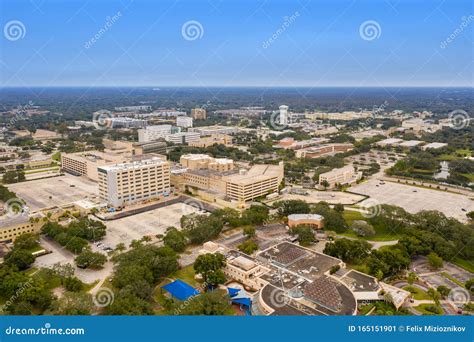 Aerial Photo University of South Florida Tampa Stock Image - Image of ...