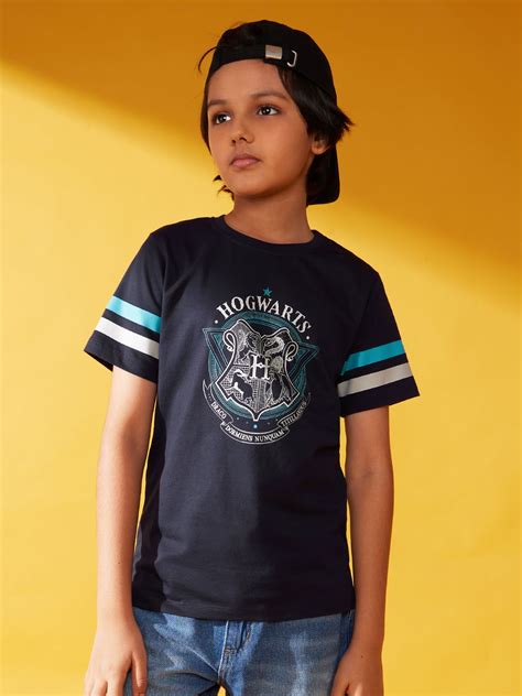 Buy Harry Potter: Hogwarts Insignia Boys Cotton T-Shirts online at The ...