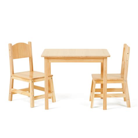 Amazon.com: OOOK Solid Wooden Kids Table and Chair Set, Stable and ...