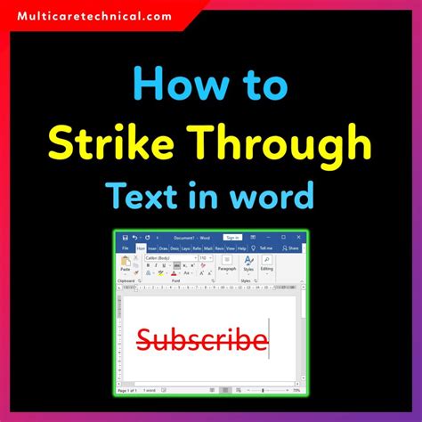 How to Strike Through Text in Word (Document, Online, Mac, Shortcut Guide)