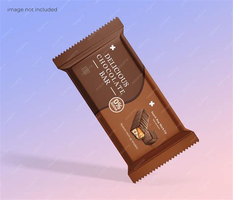 Premium PSD | Chocolate bar packaging mockup