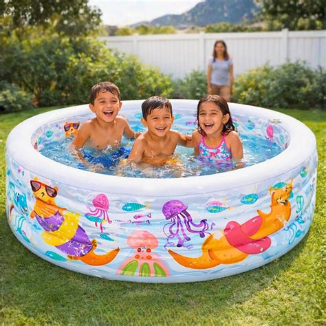 Toy Imagine 5ft Little Otter Inflatable Swimming Pool for Toddlers ...
