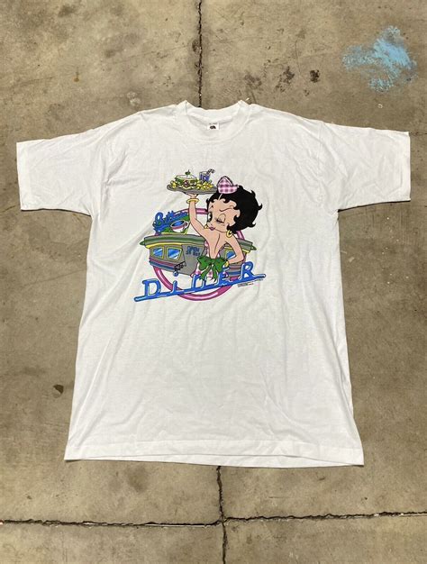 90 s Betty Boop Diner Ice Cream T-Shirt Vintage Betty Boop Shirt, Betty ...