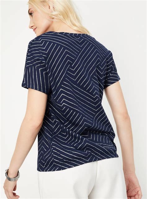 Buy Women Printed T-shirt with Elasticated Hem Online at just Rs. 399.0 ...