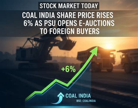 Coal India Share Price Rises 6% As Foreign Buyers Join E-Auctions ...