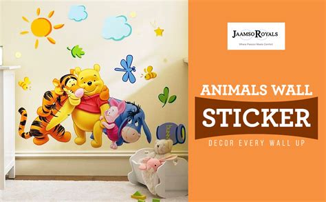 JAAMSO ROYALS Multi Color Cute Animal Design PVC Vinyl Self Adhesive ...