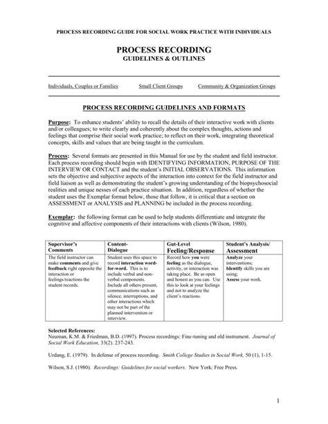 Rezultat imagine pentru Process Recording Sample