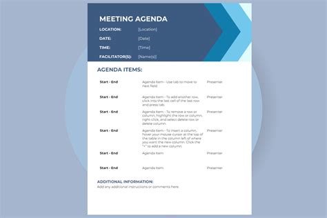 Meeting Agenda Template Doc - Colomboalumni.org
