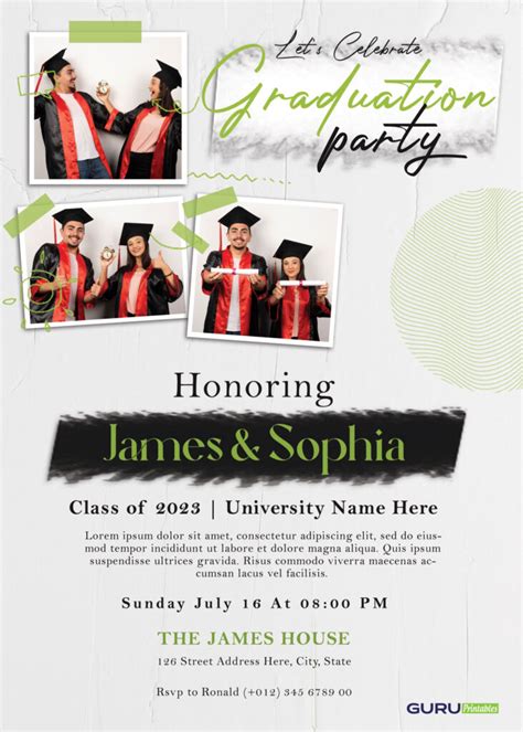 Image result for Graduation Invitation Layout