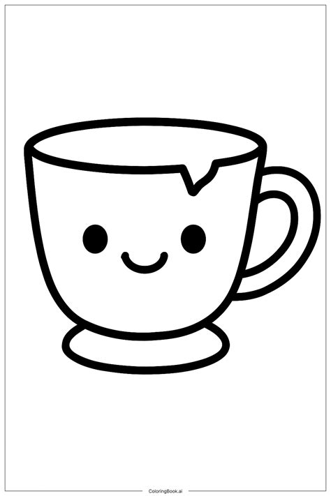 Beauty And The Beast Teacup Chip Coloring Page (Free PDF&PNG Printable)