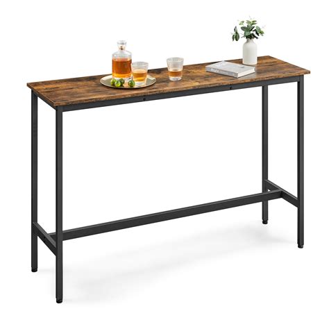 Amazon.com: VASAGLE Bar Table, Narrow Long Bar Table, Kitchen Dining ...