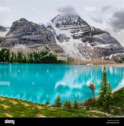 Scenic mountain hiking views, Berg Lake Trail, Mount Robson Provincial ...