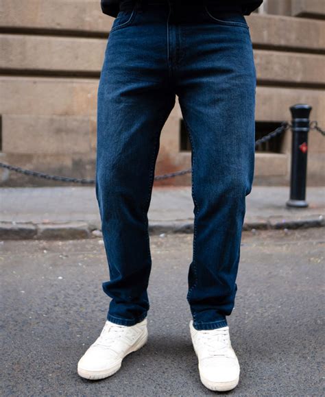 Dark Blue Regular Fit Denim Jeans – Powerlook